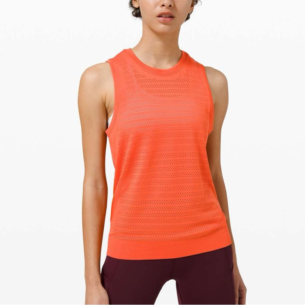 Lululemon Breeze By Muscle Tank II *Squad Brick / Brick